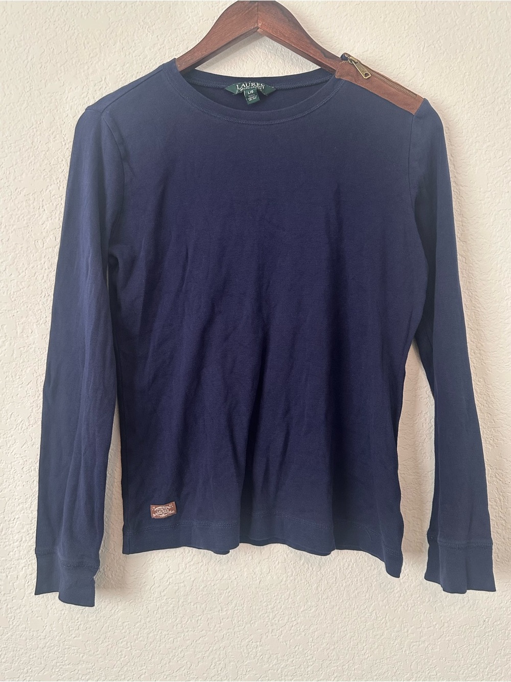 Ralph Lauren Dark Navy Long-Sleeve Crewneck Tee